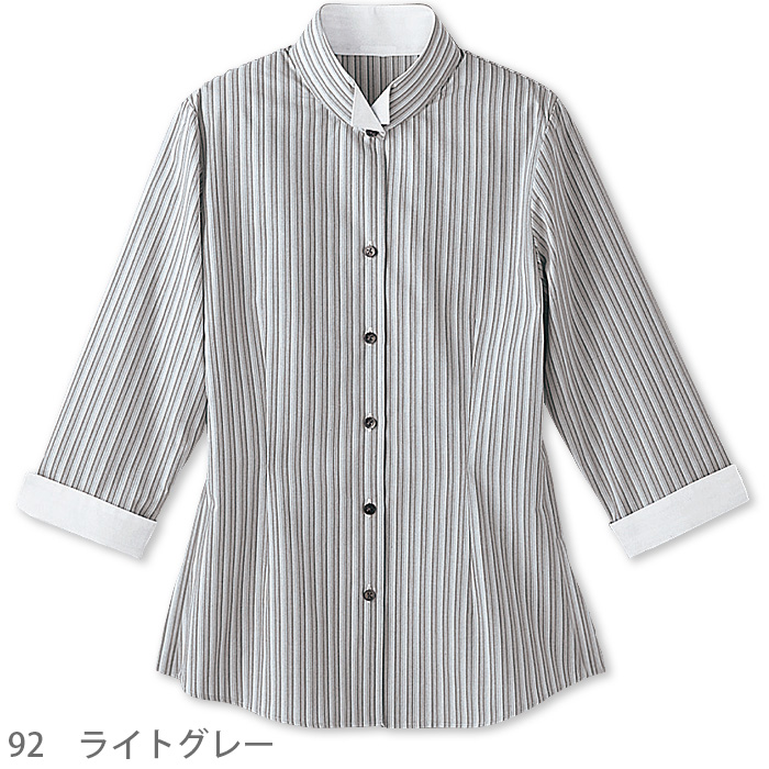 ウィングカラーシャツ　七分袖　女性用　色