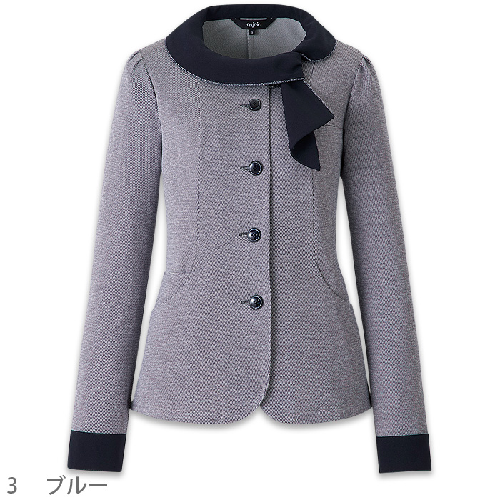 オーバーブラウス　フレッシュニット　長袖【2色】 カラー