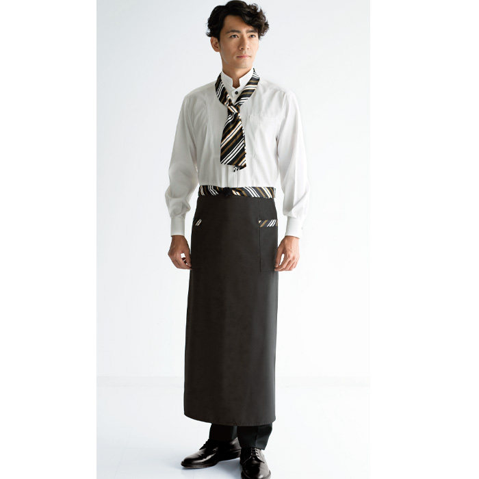 前掛けエプロン 90cm　ロング丈　モデル