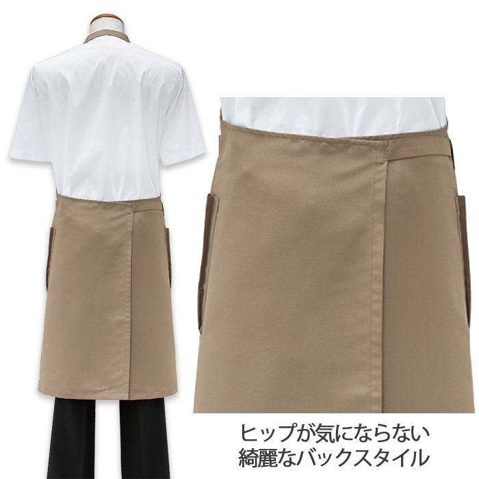 汚れ・油がダントツな速さで落ちる　胸当て首掛けエプロン【兼用M/Lサイズ】　スペック