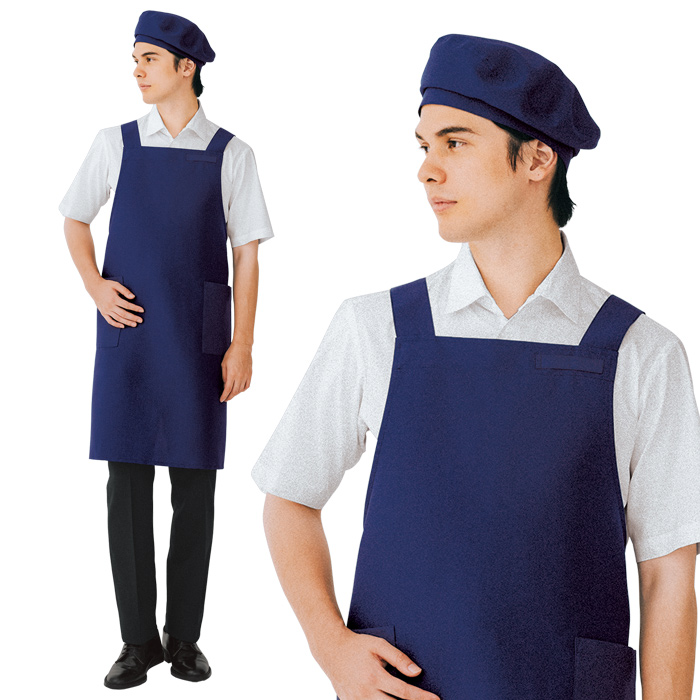 ベレー帽　耐塩素　撥水　撥油　防汚　制電　カフェ制服　飲食制服　　モデル