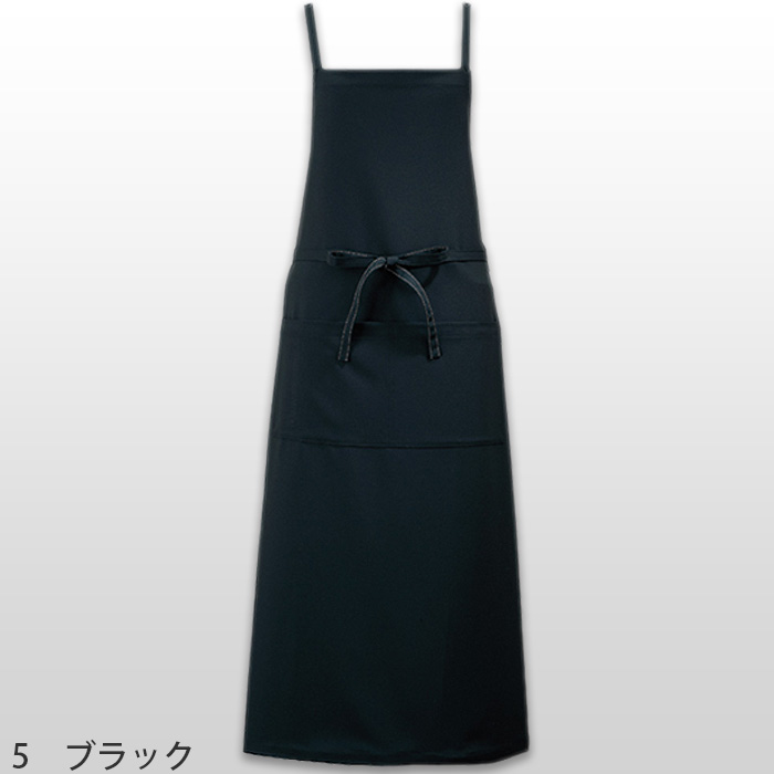 ラップロングエプロン　黒　ベージュ　お尻隠れる　透け防止 制電 ストレッチ 撥水撥油 防汚 吸汗速乾 エステ受付制服　色