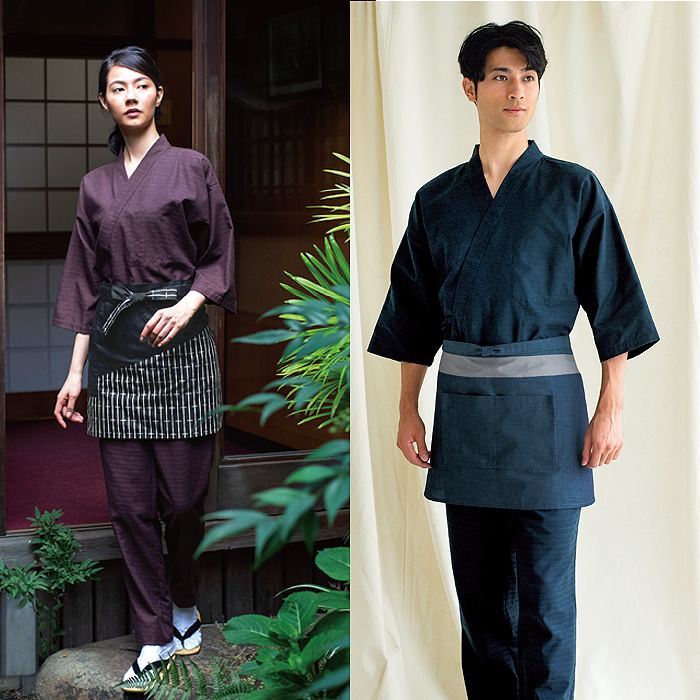 作務衣上衣　流連　兼用model