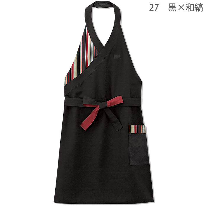 胸当てエプロン　和風　色