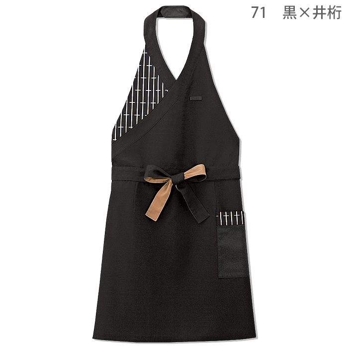 胸当てエプロン　和風　色