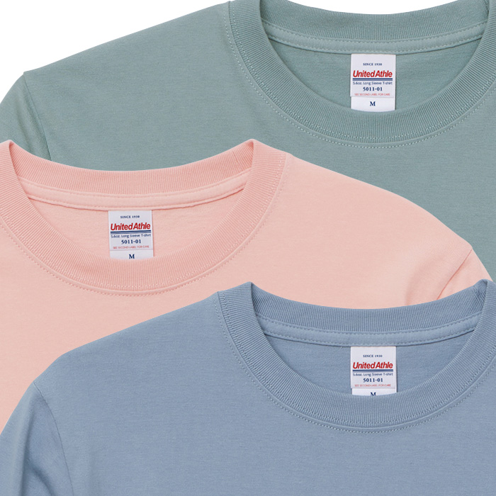 5.6オンス 長袖Tシャツ(男女兼用)袖リブ 綿100%定番の厚さ スペック