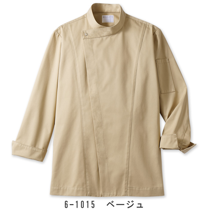 シンプルなダブルコックコート　スナップボタンのワンポイント【男女兼用】　色