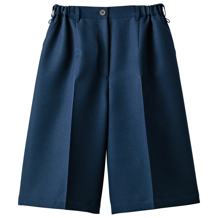 【清掃スタッフ販売店制服】動きやすいストレッチキュロット　脇ゴムでうれしい【4色】レディース　トップ画像