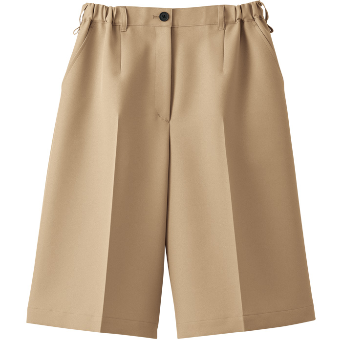 【清掃スタッフ販売店制服】動きやすいストレッチキュロット　脇ゴムでうれしい【4色】レディース　トップ画像
