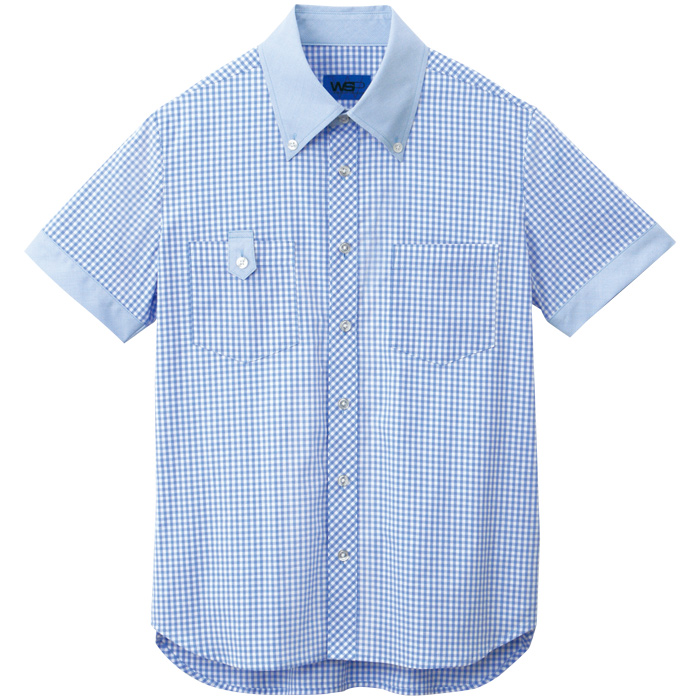 【飲食店販売店制服】ギンガムチェック半袖シャツ8色　清掃スタッフにもオススメ【男女兼用】　商品説明