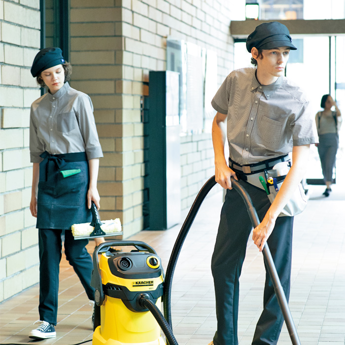 飲食店販売店制服】笑顔あふれるストライプ半袖シャツ6色　清掃クリーンスタッフにもオススメ【男女兼用】　商品説明