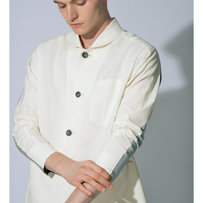 【清掃クリーニング制服】長袖スモックジャケット3色　ストレッチ、消臭加工、吸汗速乾【男女兼用】　商品説明