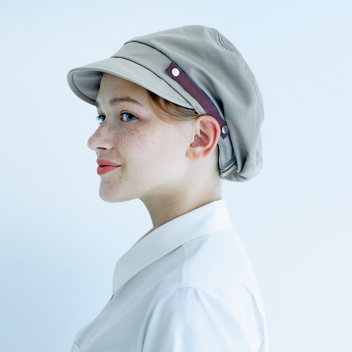 【飲食店販売店制服】かわいすぎるふんわりキャスケット　付け替えリボンでお洒落すぎ　商品説明