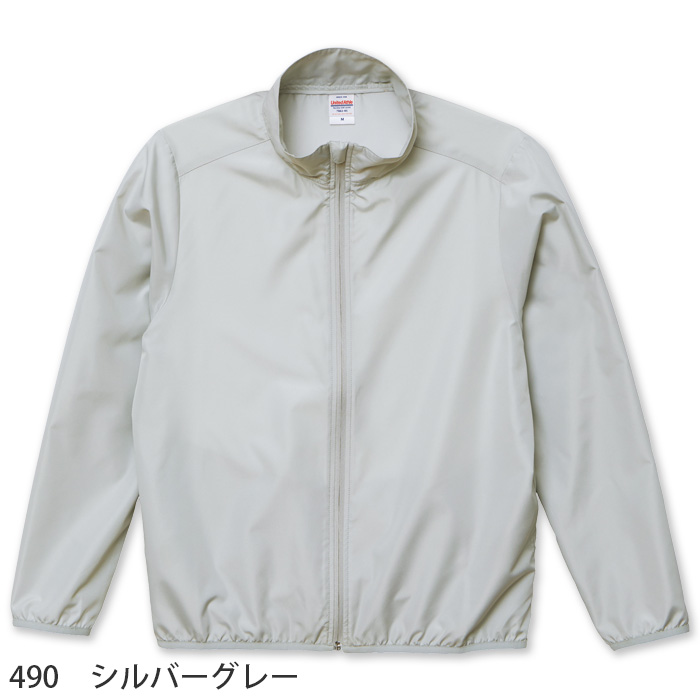 裏地なしウインドブレーカー(男女兼用) ポリ100％ マイクロリップストップ　色