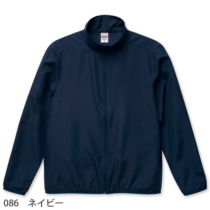 裏地なしウインドブレーカー(男女兼用) ポリ100％ マイクロリップストップ　色