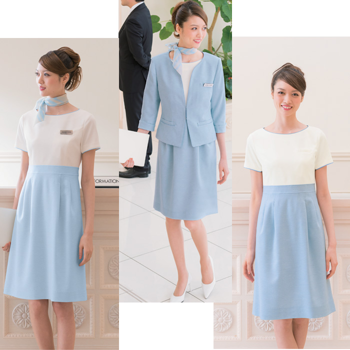 7723 パステルバイカラーワンピース