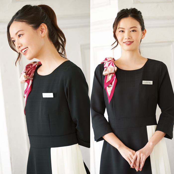 モノトーン　アシンメトリーワンピース 女性用