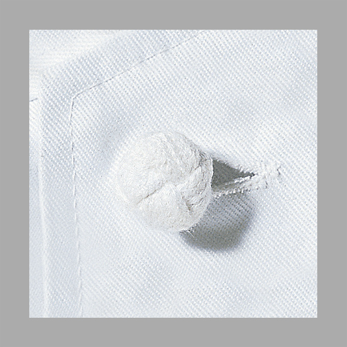 綿ポリ(ツイル)中厚地で扱いやすい　長袖シングルコックコート【兼用・S～6L】　詳細画像