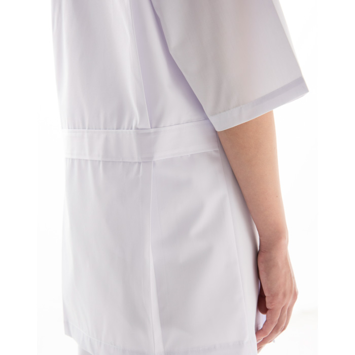 【栄養士・薬局】【栄養士・薬局】五分袖白衣【男女兼用】きちんと見えるメディカルタイプ スペック