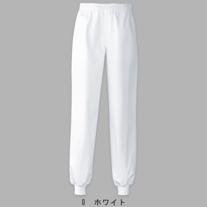 抗菌・制電・防汚の高衛生白衣 ”白”を長くキープするパンツ【男女兼用】 色画像