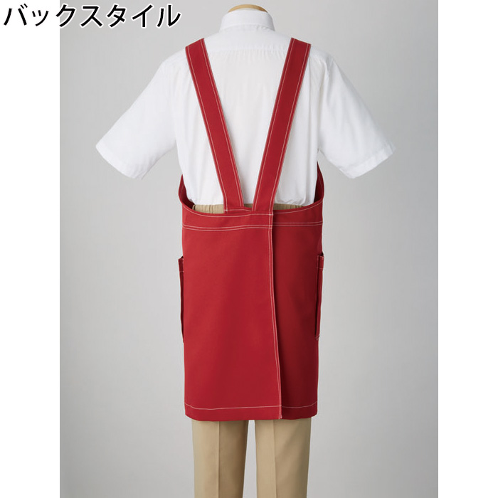 【飲食店販売店制服】時短かぶるだけエプロン　2秒で着用　【15色】兼用　防脱色・非フッ素撥水　スペック