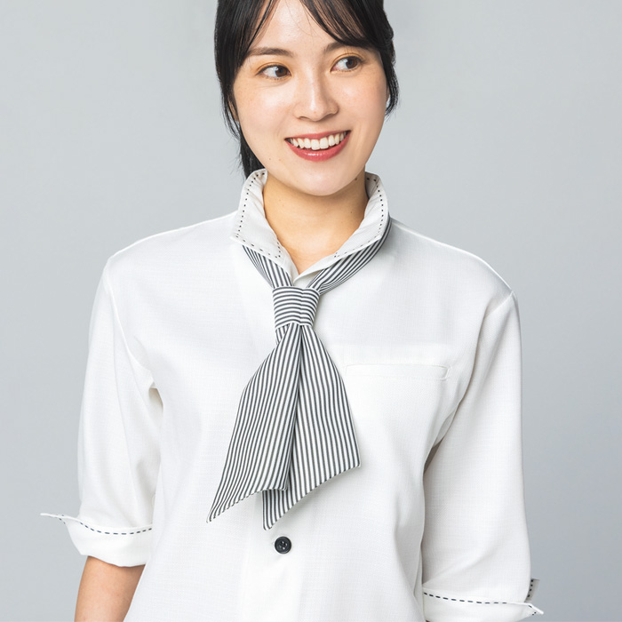 【飲食店販売店制服】コックタイ【15色】兼用　簡単着用　防脱色・非フッ素撥水　スペック