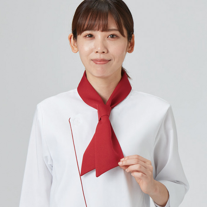 【飲食店販売店制服】コックタイ【15色】兼用　簡単着用　防脱色・非フッ素撥水　スペック