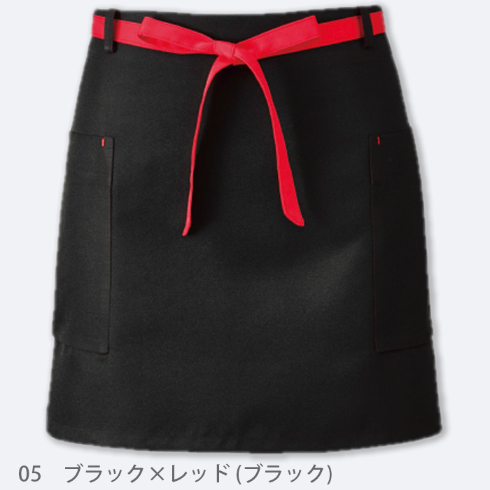バイカラーエプロン　色アセにくいエプロン　色