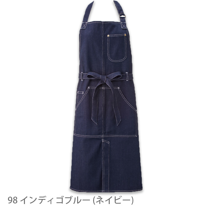 デニムエプロン　首掛け　色