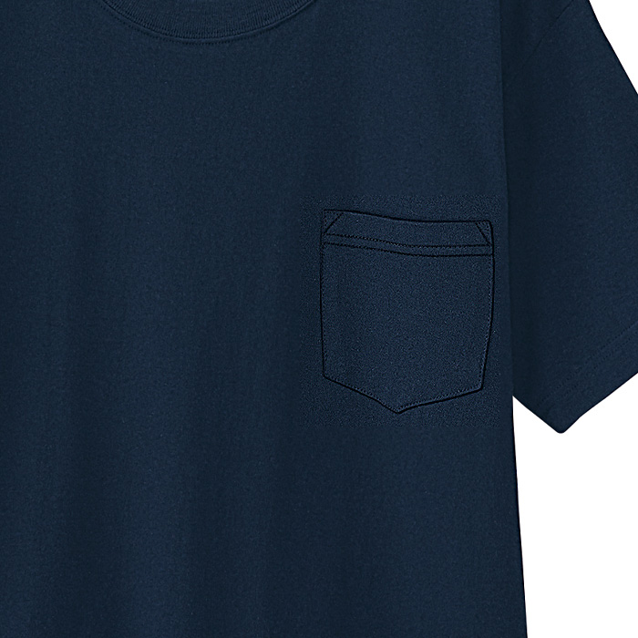 ポケット付きTシャツ　(半袖)【男女兼用】詳細