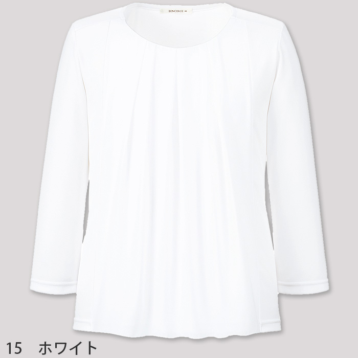 シフォン切り替え七分袖ニット　キュプラ　サスティナブル　エコトピア　色