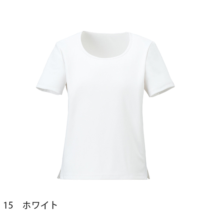 ラウンドネック半袖ニット　汗のニオイを軽減する制菌加工　～21号　色