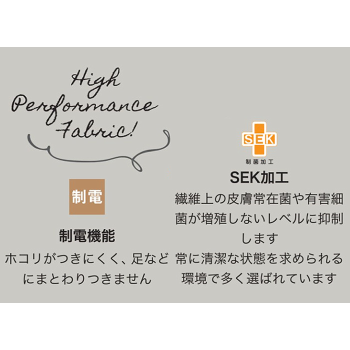 制菌加工で菌を抑制する　エプロン6色　詳細画像