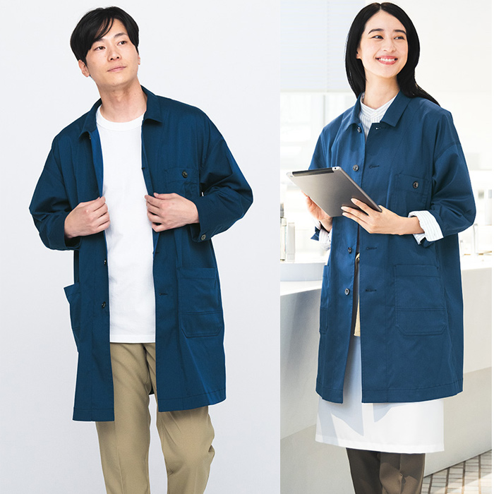【飲食店販売店制服】 ストレッチコート4色【兼用】羽織、コックコート、シャツとしても　色
