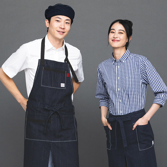 【飲食店販売店制服】CANTON ベレー帽【兼用M/Lサイズ】 国産ジャパンデニム モデル