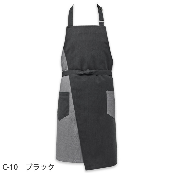 刺し子風デザイン　首掛け和モダンエプロン【2色】兼用　色画像