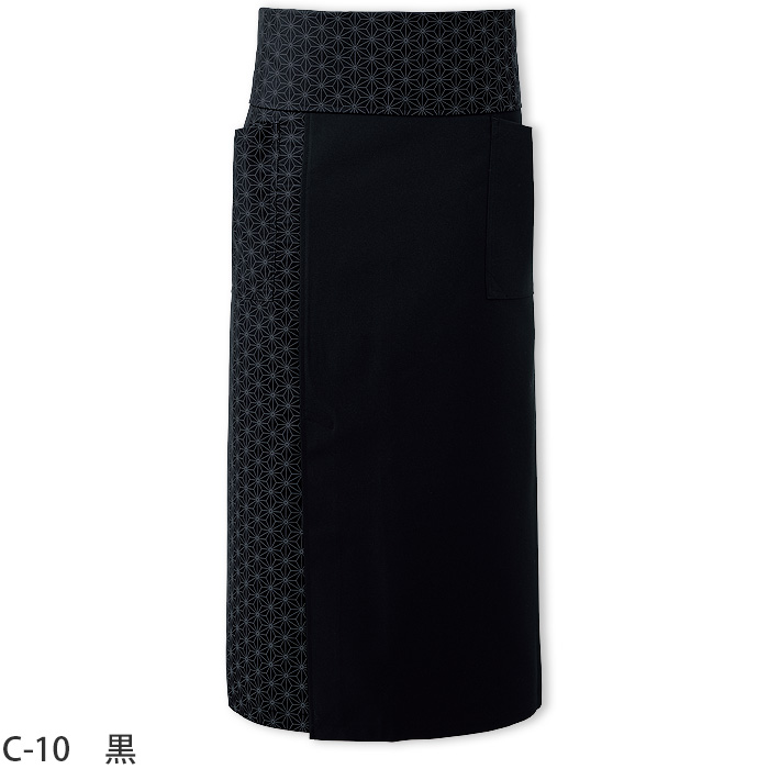 腰下エプロン　91cm　切子柄　dradnats　エンジ　黒　モカ茶【男女兼用】色