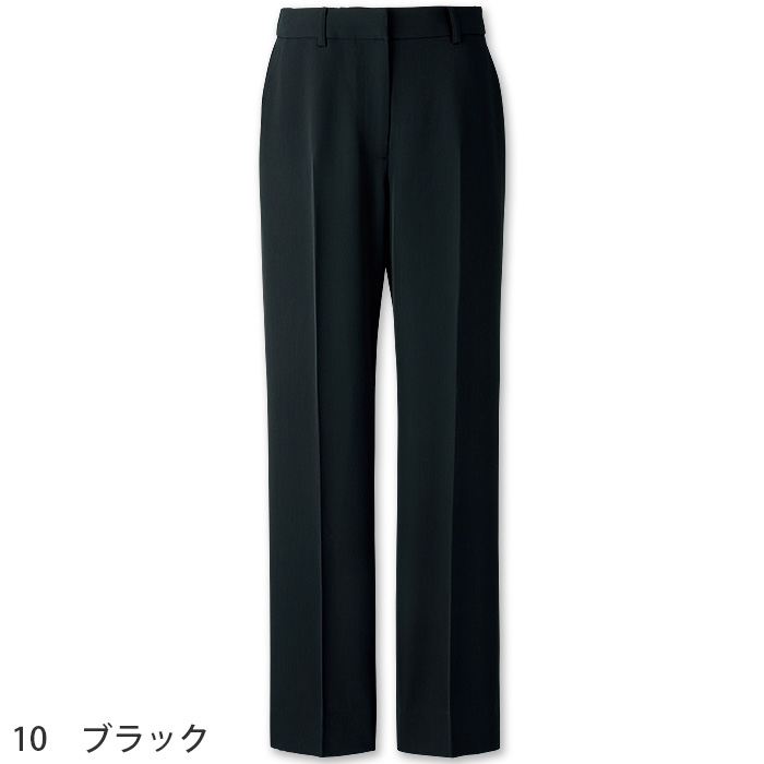テーパードパンツ　ブラック　女性用　事務の新定番ウェア　2WAYストレッチ　フェムテック　受付制服　事務制服　色画像