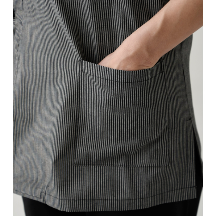 ダークストライプ柄ハッピコート【女性用】シックでモダン　スペック