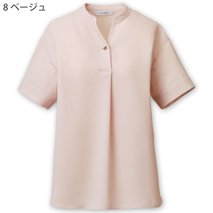 半袖スキッパーブラウス3色【女性用】淡い優しいカラー カラー