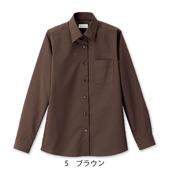 定番のお買得 女性用長袖シャツ レギュラーカラーでシワになりにくい　色