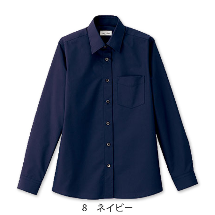 定番のお買得 女性用長袖シャツ レギュラーカラーでシワになりにくい　色