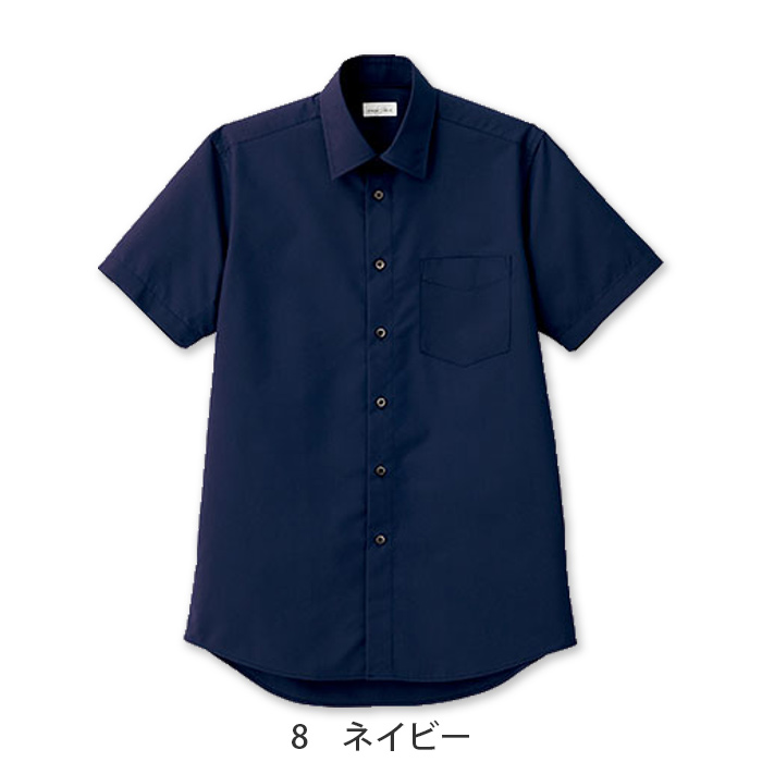 定番のお買得 男性用半袖シャツ レギュラーカラーでシワになりにくい　色