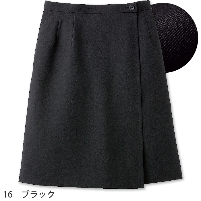【ホテル受付・販売接客制服】ラップキュロット　2色　ストレッチ　防汚・撥水つき チタン　ファイテン　色画像