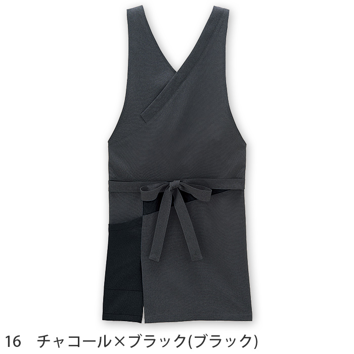 和胸当エプロン4色【兼用】配色を効かせたデザイン　色