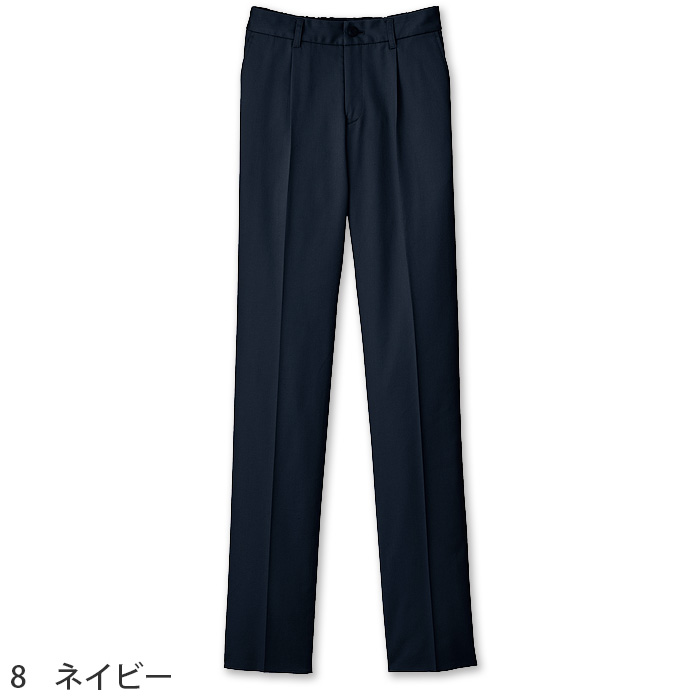 ストレッチチノパンツ(女性用)ワンタックでゆったりシルエット 　ストレッチツイル　綿ポリ