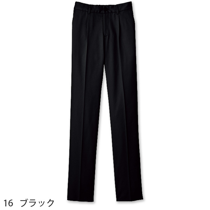 ストレッチチノパンツ(女性用)ワンタックでゆったりシルエット 　ストレッチツイル　綿ポリ