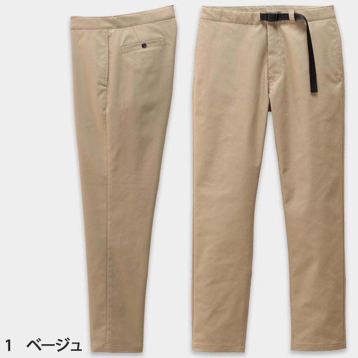 大きく180度開脚でどんな動きもOK　ストレッチチノパンツ3色【兼用】　色画像