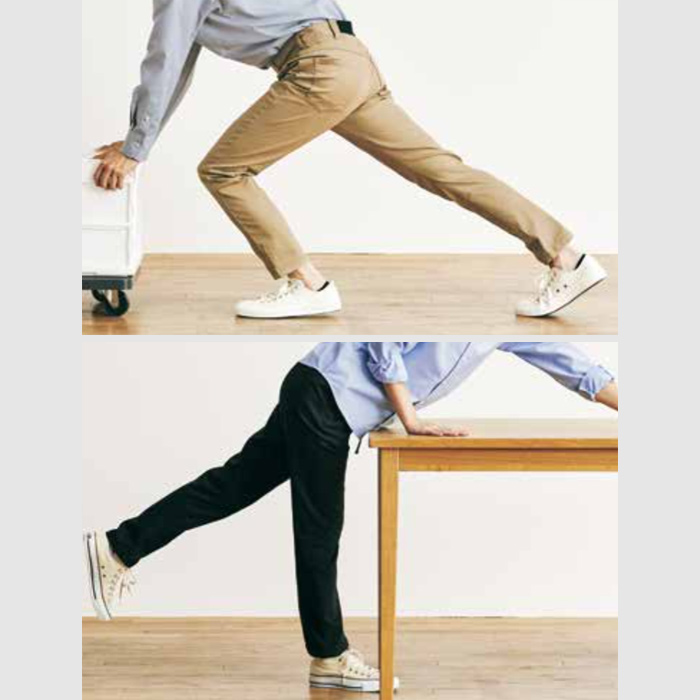 大きく180度開脚でどんな動きもOK　ストレッチチノパンツ3色【兼用】　詳細画像