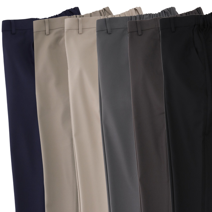 スーパーストレッチ テーパードパンツ 3S～6L 男女兼用【6色】軽い・動きやすい・シワになりにくい　スペック